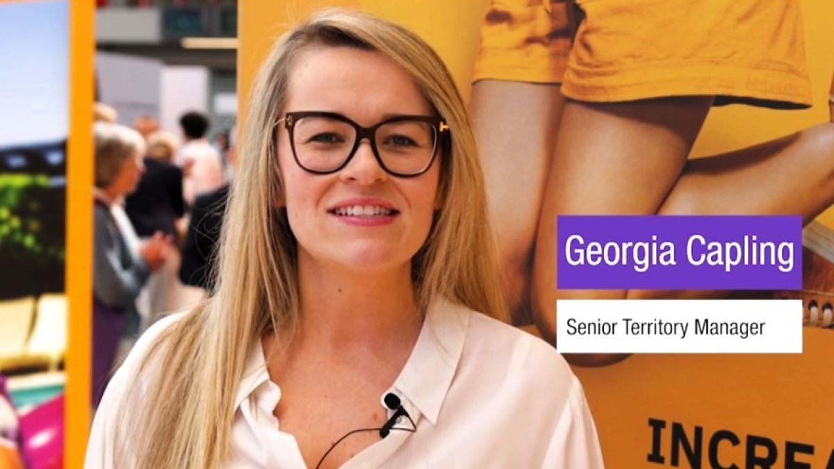 Insulet employee, "Georgia Capling," giving her testimonial