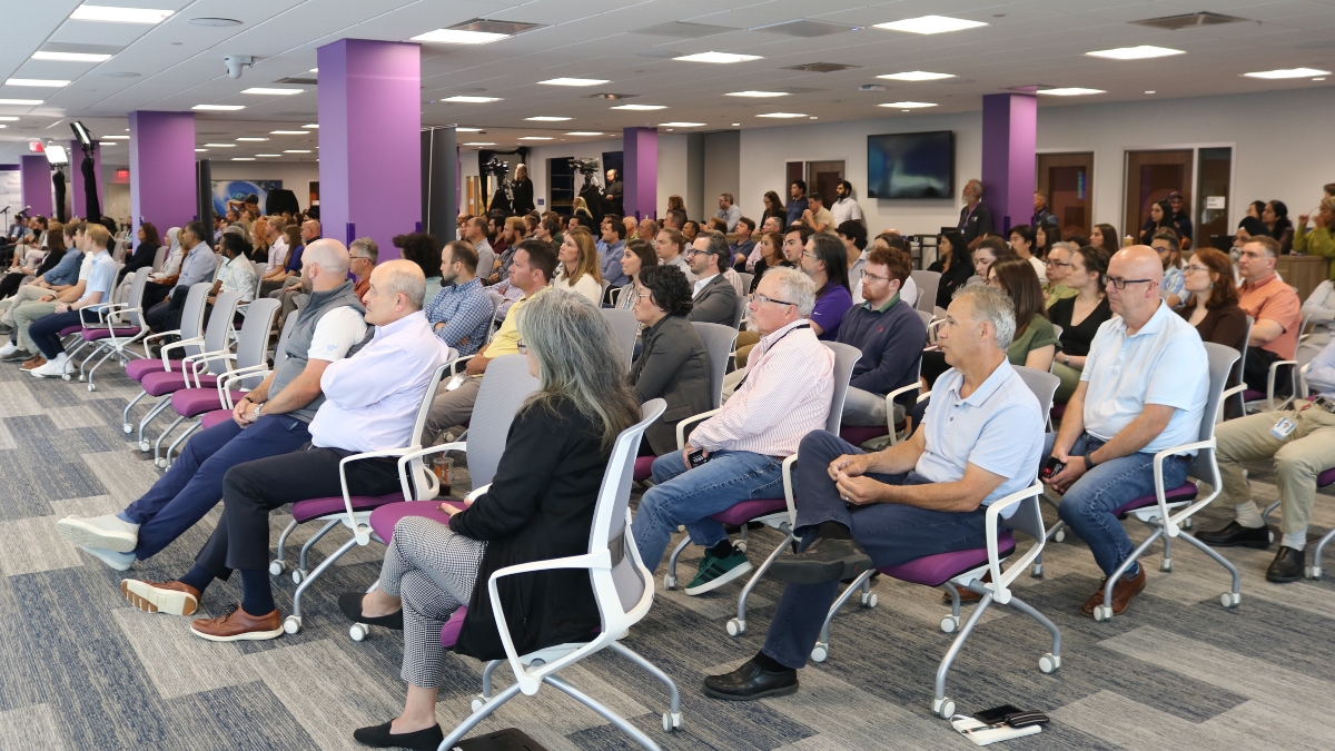 A crowd of employees at Insulet's Q2 2025 Town Hall