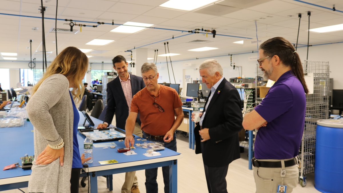 John Brooks at Insulet's manufacturing plant in Acton, MA