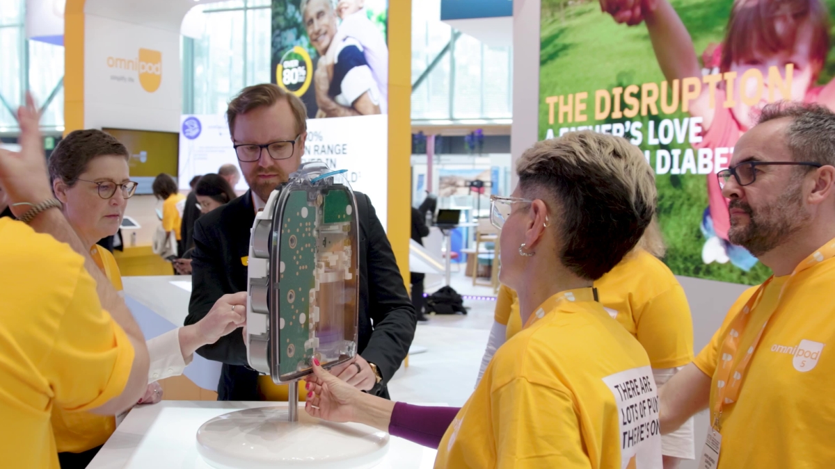 Insulet's Pod booth at ATTD 2026