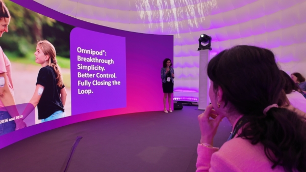 Insulet's booth at ATTD 2026