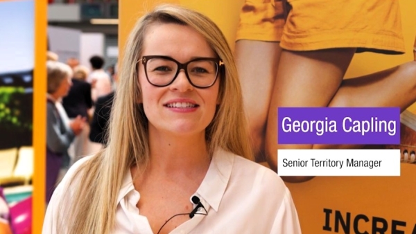 Insulet employee, "Georgia Capling," giving her testimonial