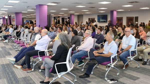 A crowd of employees at Insulet's Q2 2025 Town Hall