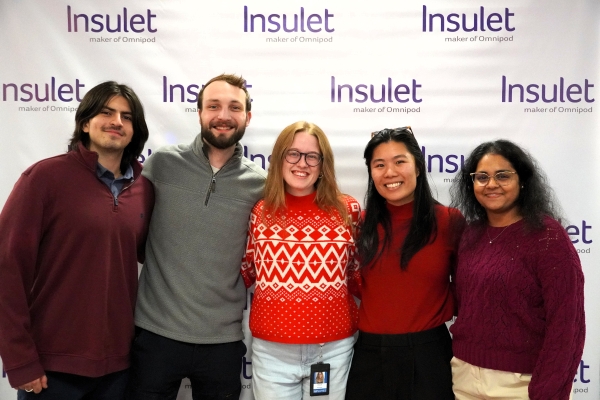 Group of employees at Insulet Corporation's Acton, MA office