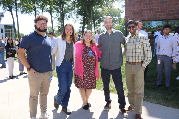 Five Insulet employees standing outside for a group photo